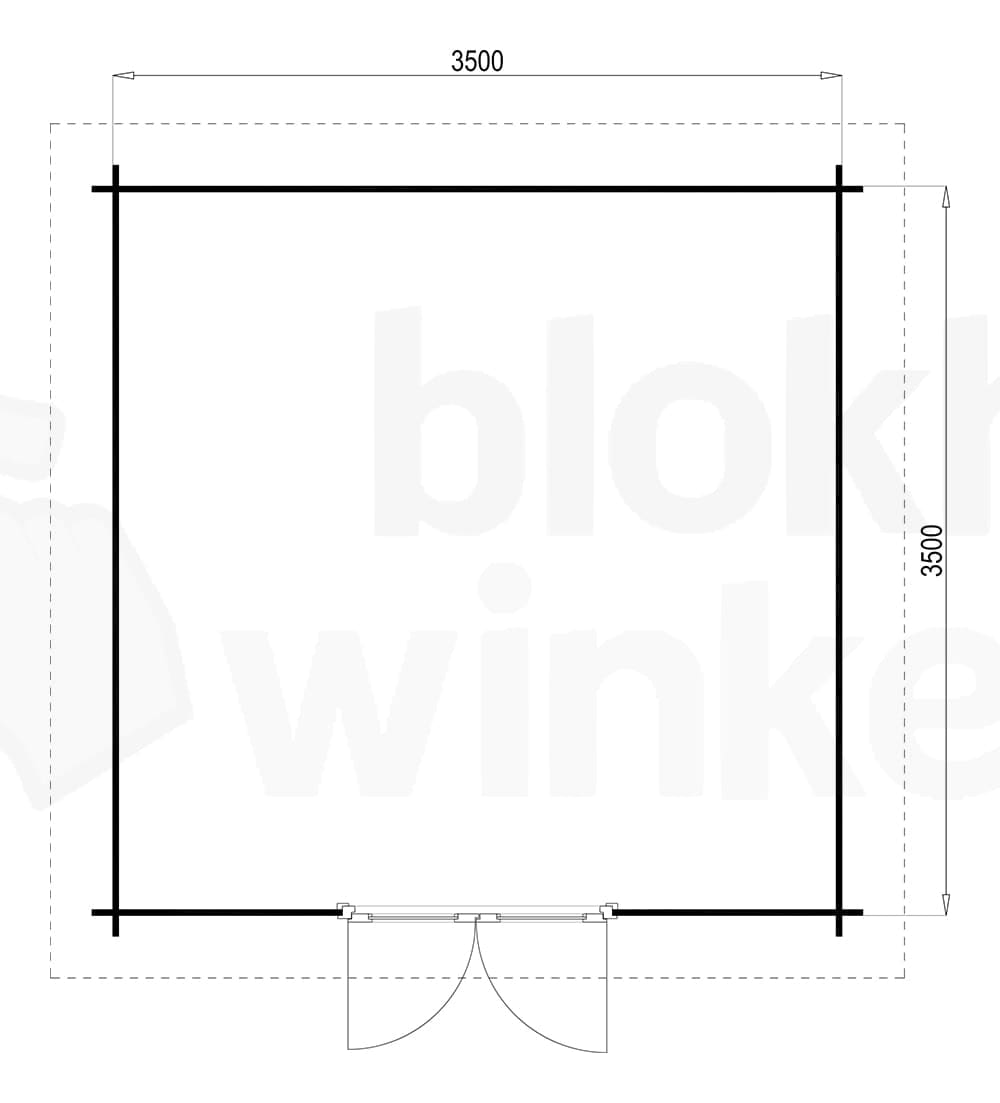 Plattegrond Laren 350x350 geïmpregneerd