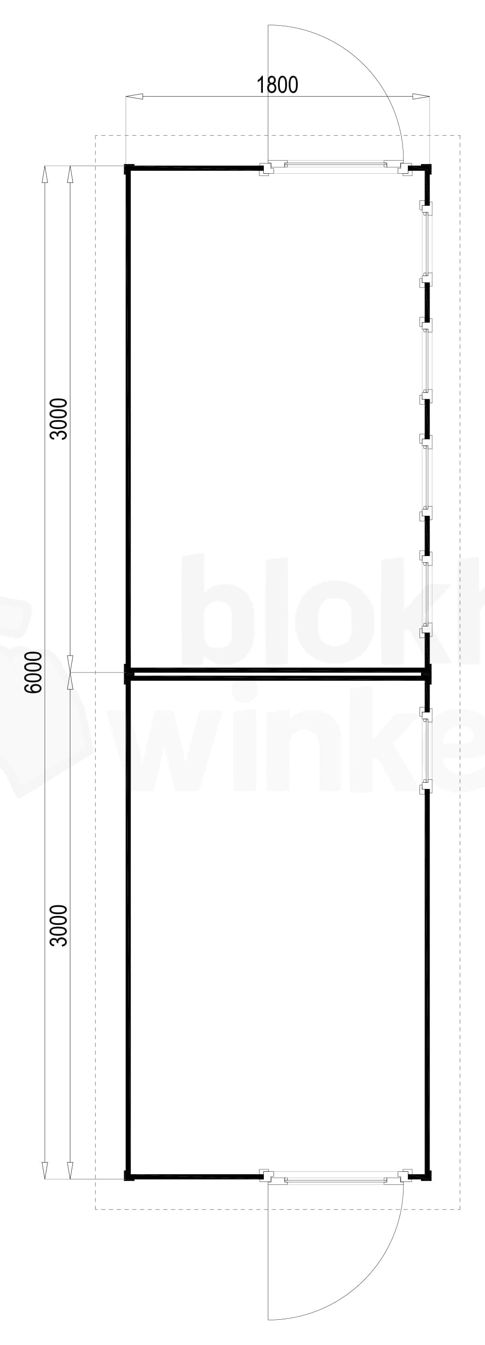 Plattegrond Prima Hengelo 180x600