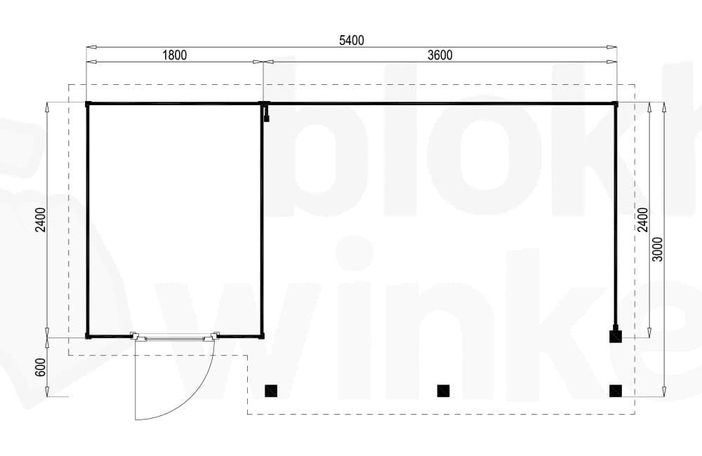 Plattegrond Prima Jessy 300x540
