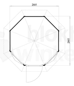 Plattegrond Lugarde tuinhuis Prima Leonie