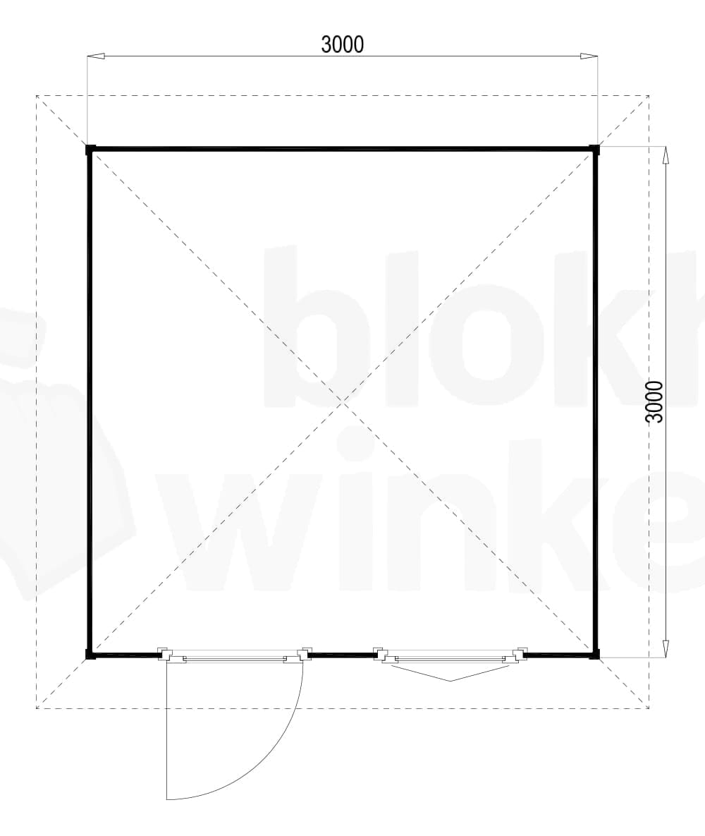 Plattegrond Lugarde tuinhuis Prima Summertime 300x300