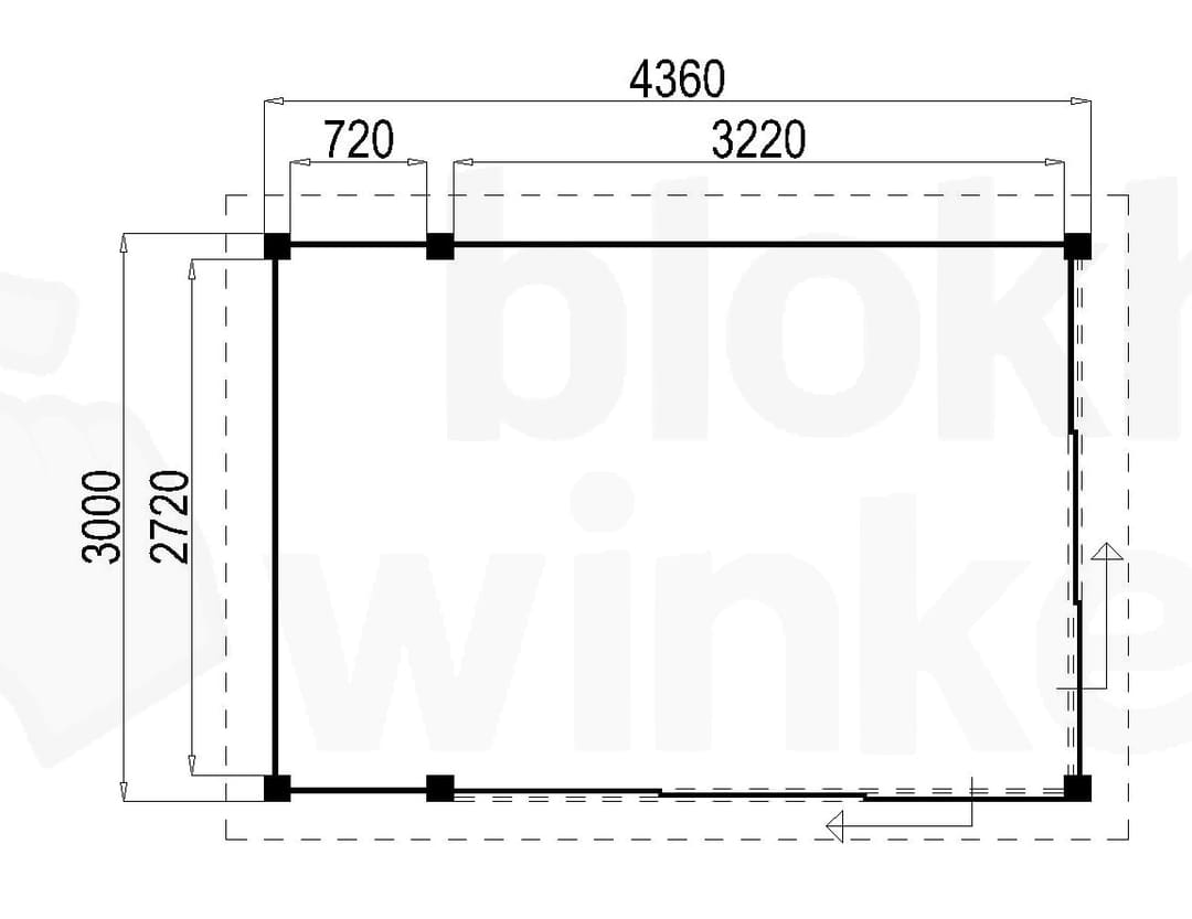 Plattegrond Lugarde Tuinkamer Apeldoorn 436x300 geïmpregneerd