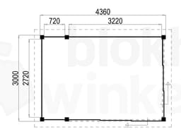 Plattegrond Lugarde Tuinkamer Apeldoorn 436x300 geïmpregneerd