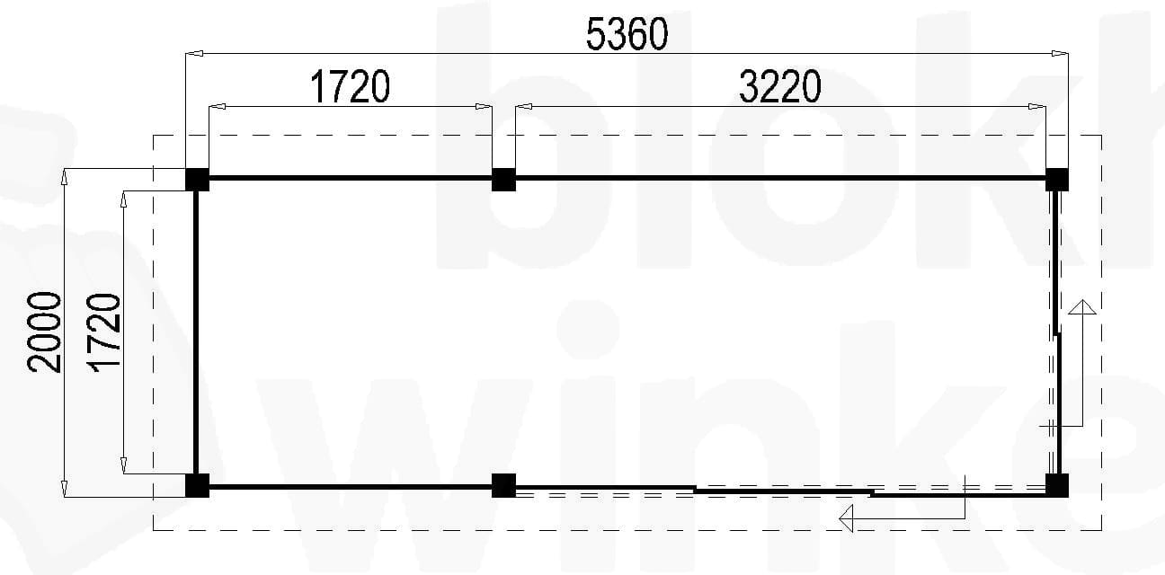 Plattegrond Lugarde Tuinkamer Apeldoorn 536x200