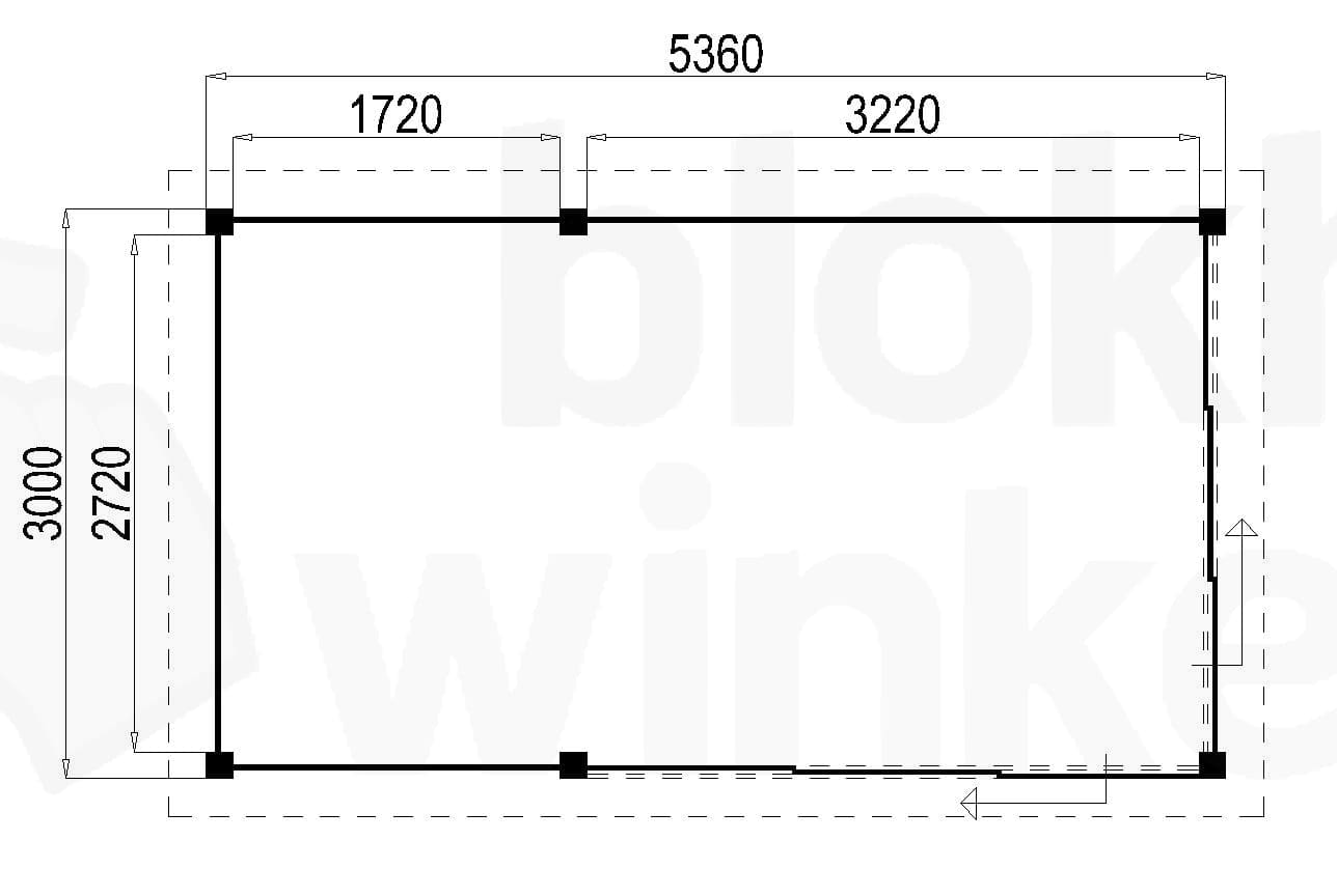 Plattegrond Lugarde Tuinkamer Apeldoorn 536x300 geïmpregneerd