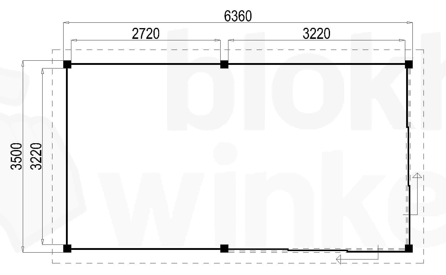 Plattegrond Lugarde Tuinkamer Apeldoorn 636x350 geïmpregneerd