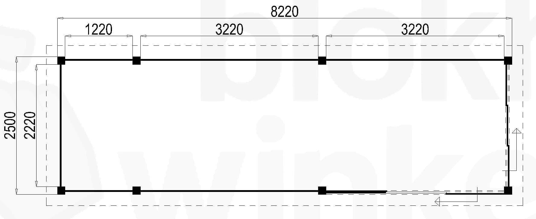 Plattegrond Lugarde Tuinkamer Apeldoorn 822x250