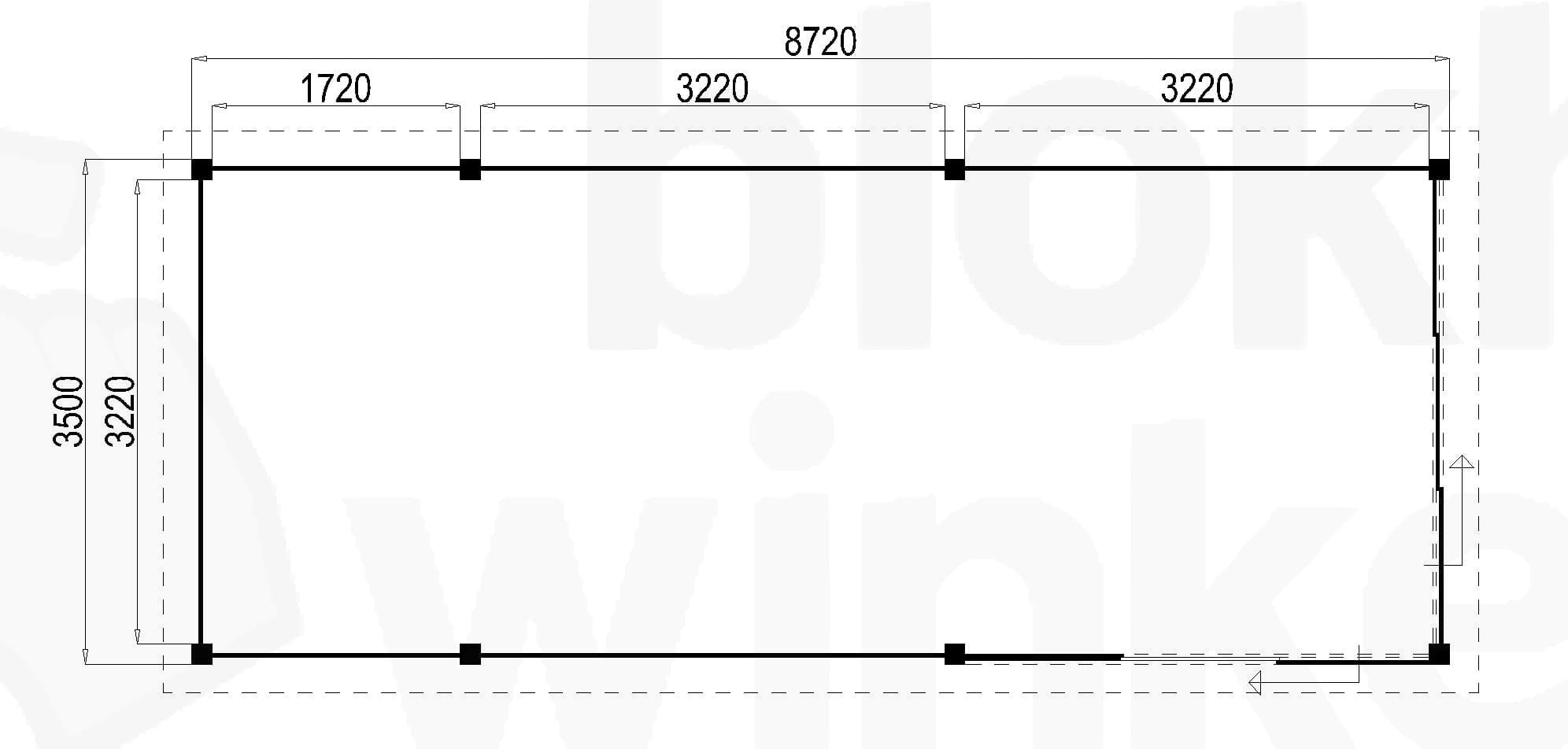 Plattegrond Lugarde Tuinkamer Apeldoorn 872x350