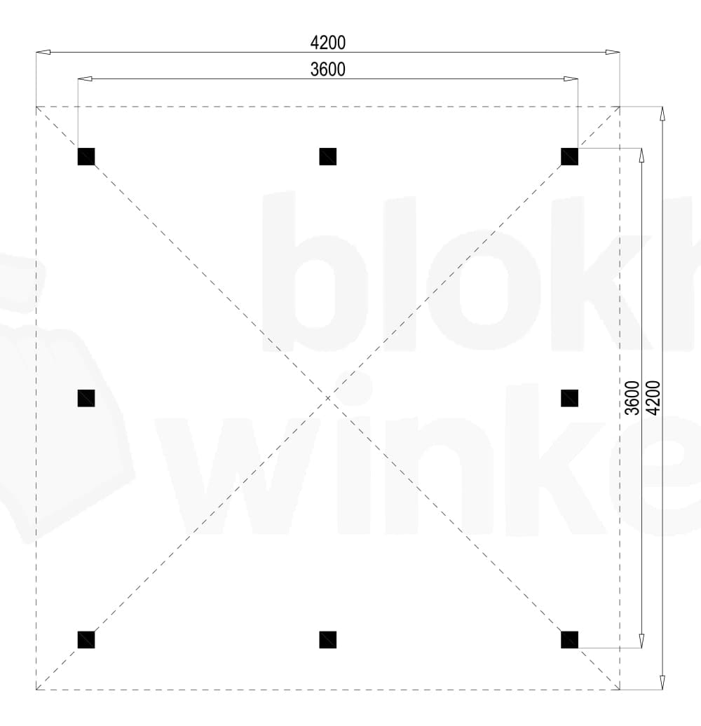 Plattegrond Veranda 360x360