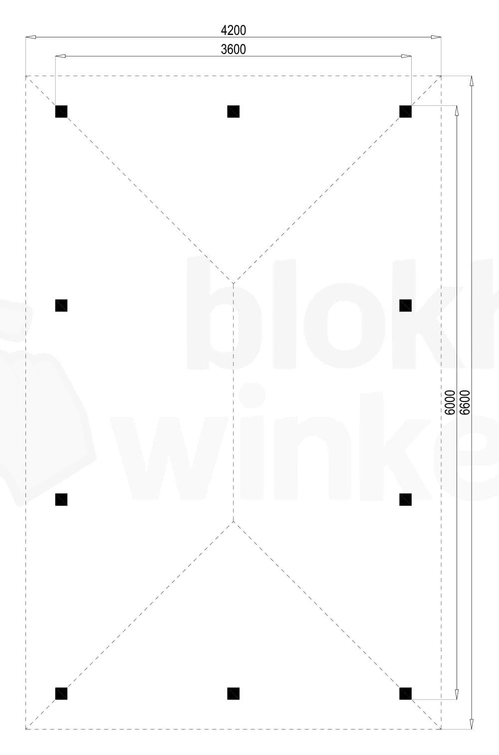 Plattegrond Veranda 360x600