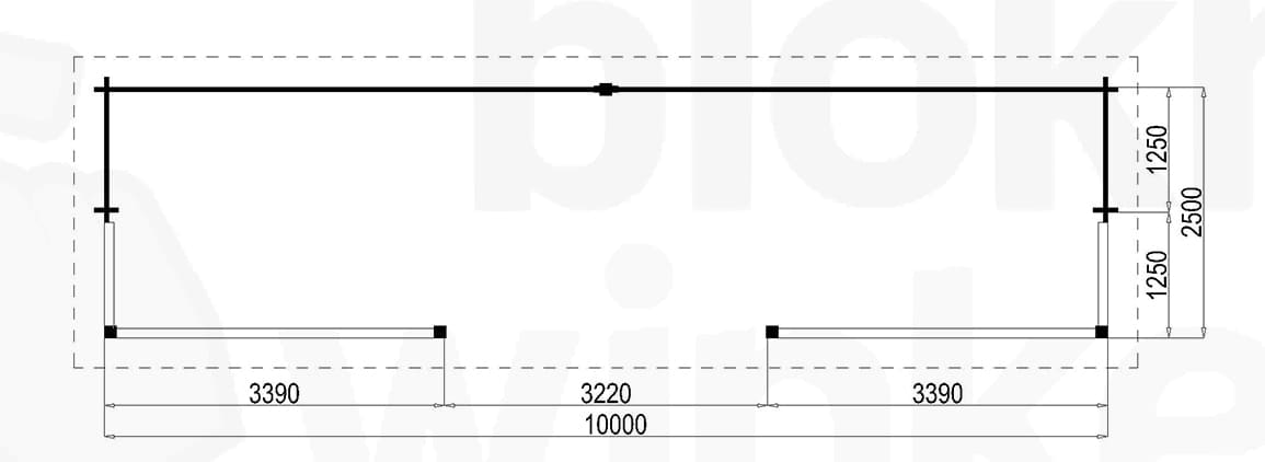 Plattegrond Lugarde Veranda Amsterdam 1000x250 geïmpregneerd