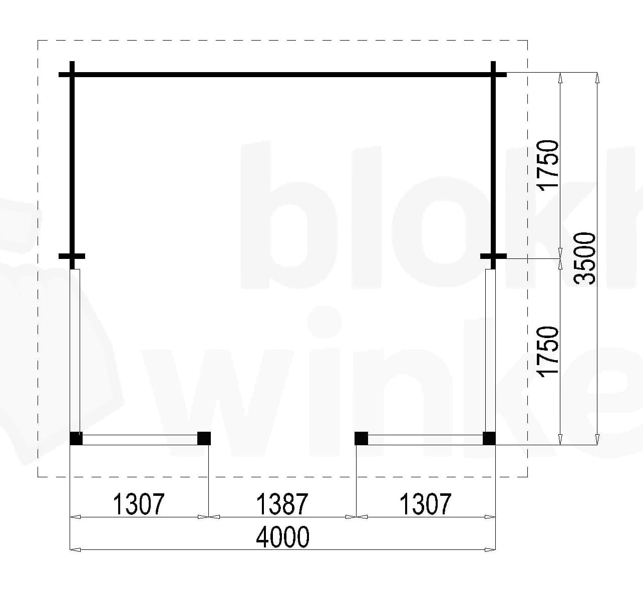Plattegrond Lugarde Veranda Amsterdam 400x350 geïmpregneerd