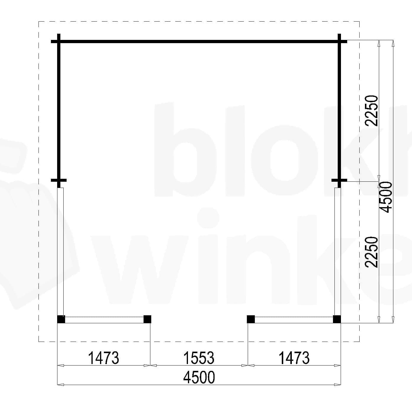 Plattegrond Lugarde Veranda Amsterdam 450x450 geïmpregneerd