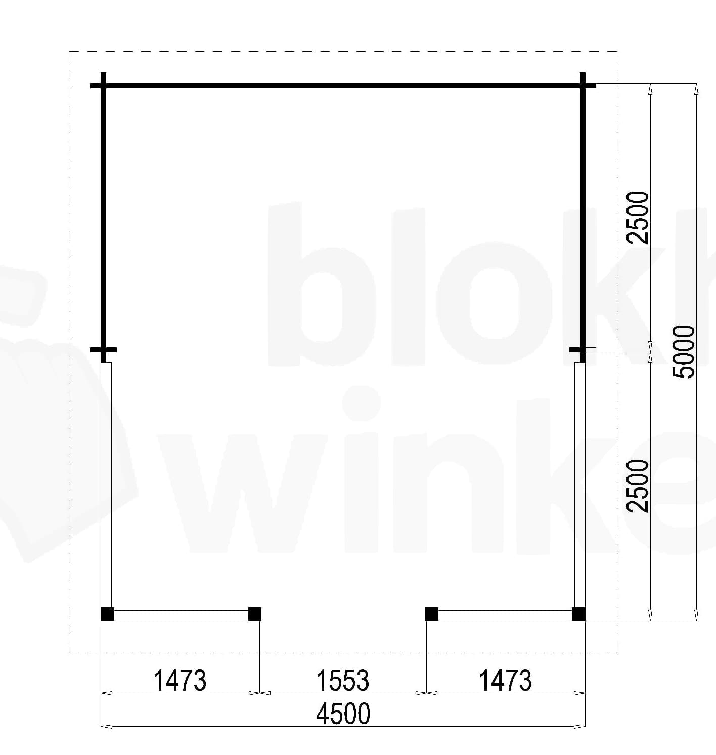 Plattegrond Lugarde Veranda Amsterdam 450x500 geïmpregneerd