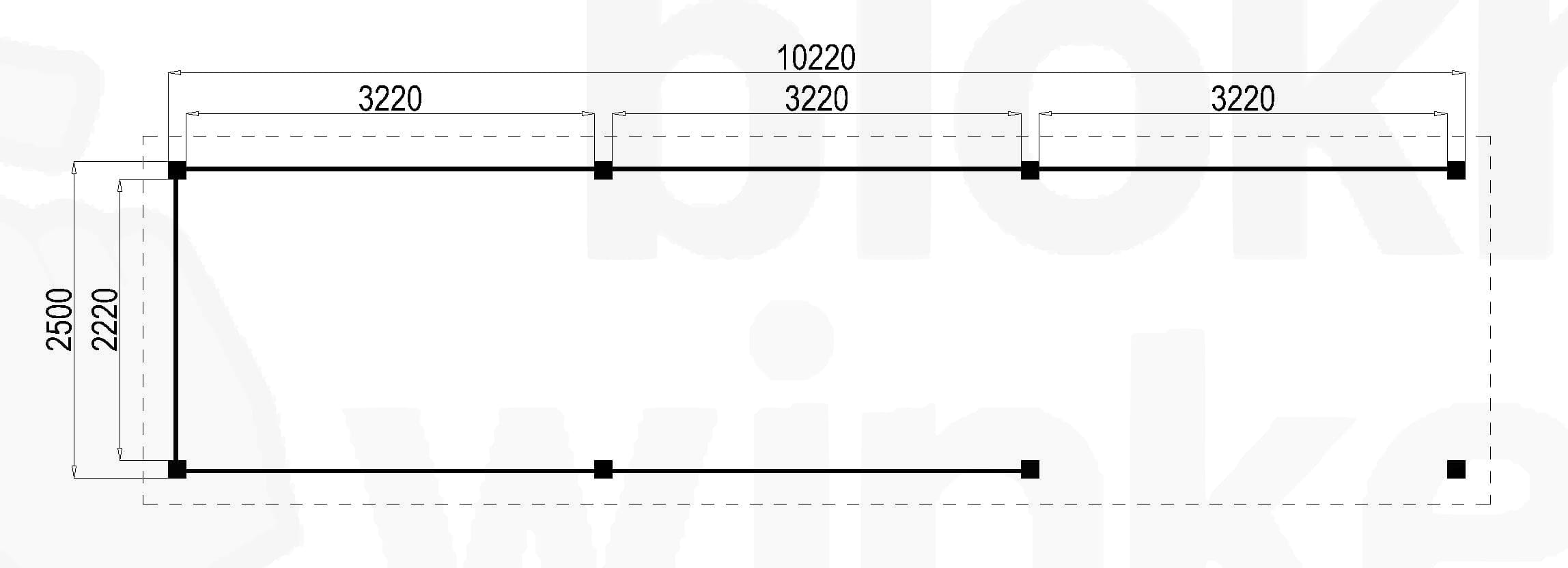 Plattegrond Lugarde Veranda Arnhem 1022x250 geïmpregneerd