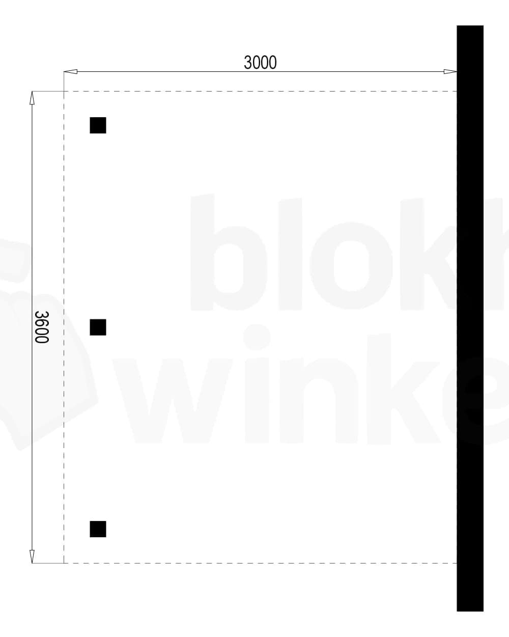 Plattegrond Outback Geïmpregneerde Aanbouw Carport 300x360