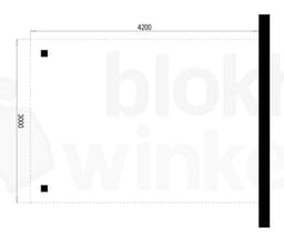 Aanbouw carport Outback Geïmpregneerde Aanbouw Carport 420x300 - Outback - OAC420x300 - 420x300