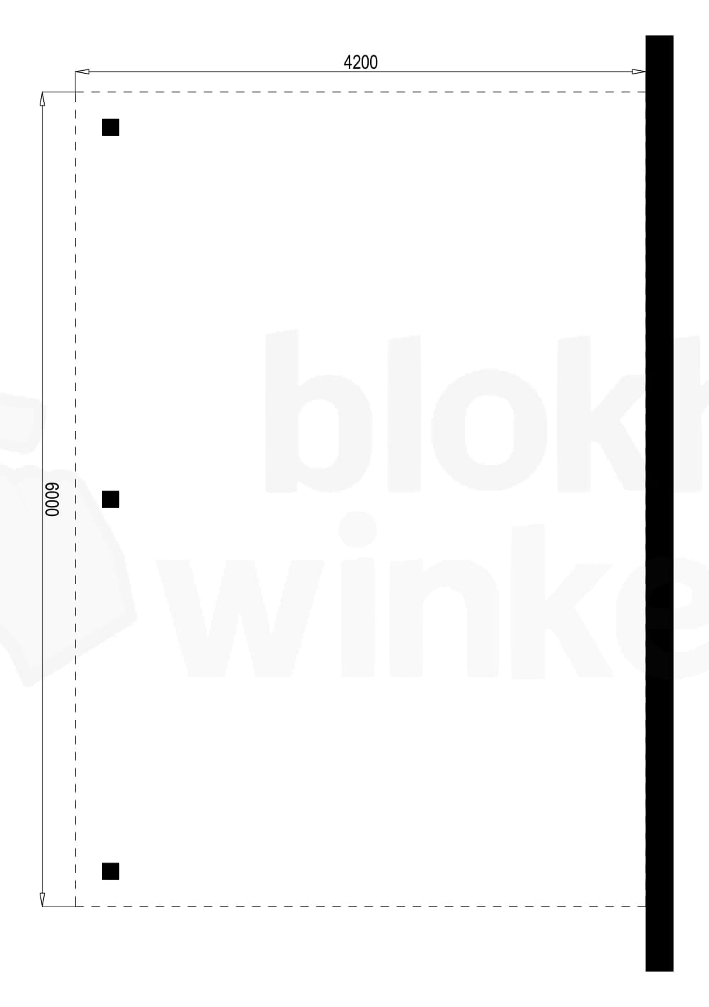 Plattegrond Outback Geïmpregneerde Aanbouw Carport 420x600