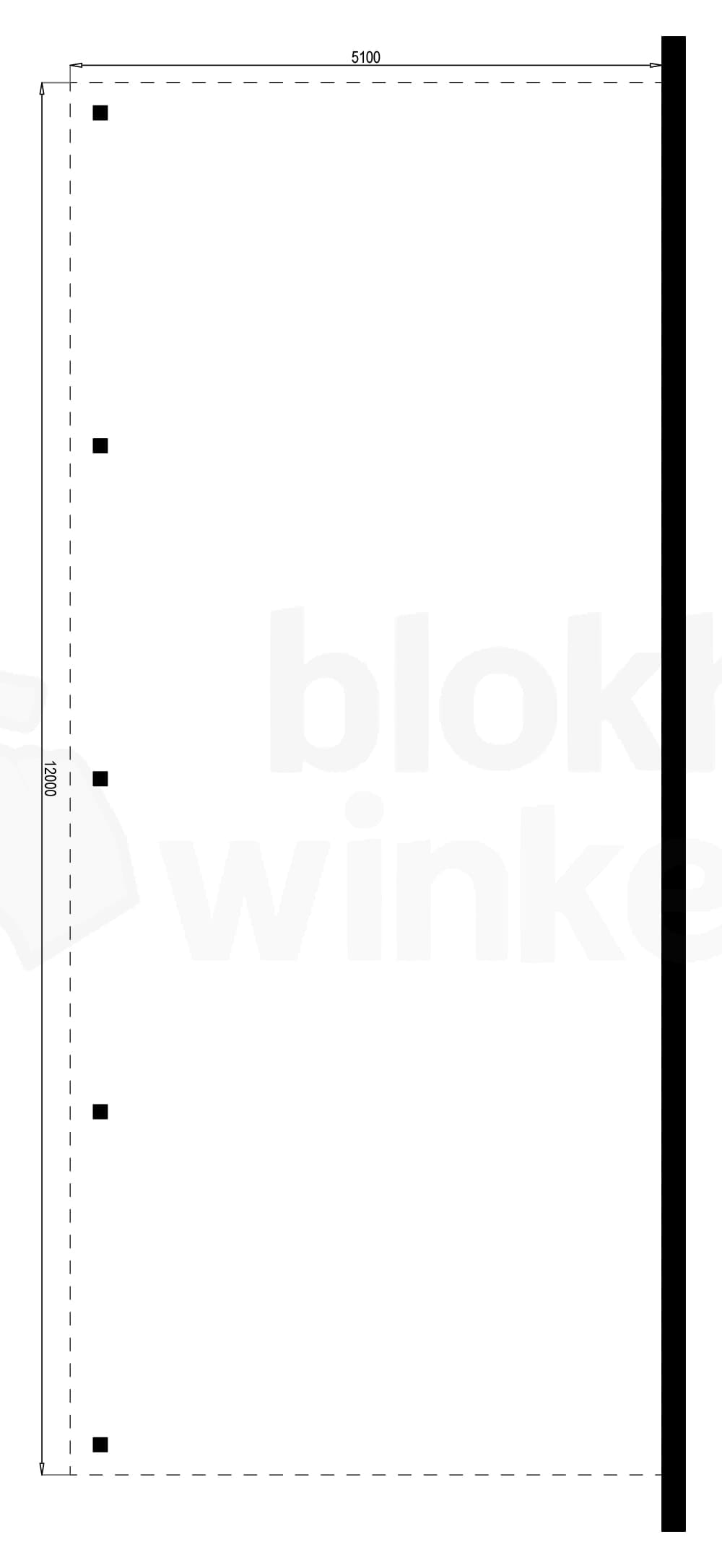 Plattegrond Outback Geïmpregneerde Aanbouw Carport 510x1200