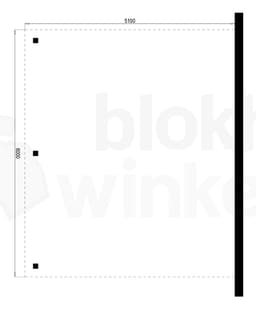Aanbouw carport Outback Geïmpregneerde Aanbouw Carport 510x600 - Outback - OAC510x600 - 510x600