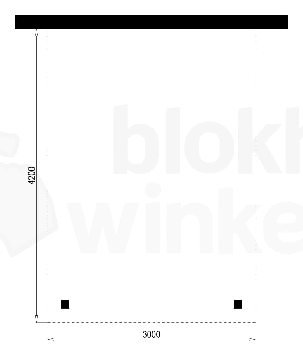 Plattegrond Outback Geïmpregneerde Aanbouw Veranda 300x420
