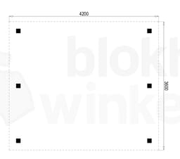 vrijstaande zelfbouw carport Outback Geïmpregneerde Vrijstaande Carport 420x360 - Outback - OVC420x360 - 420x360