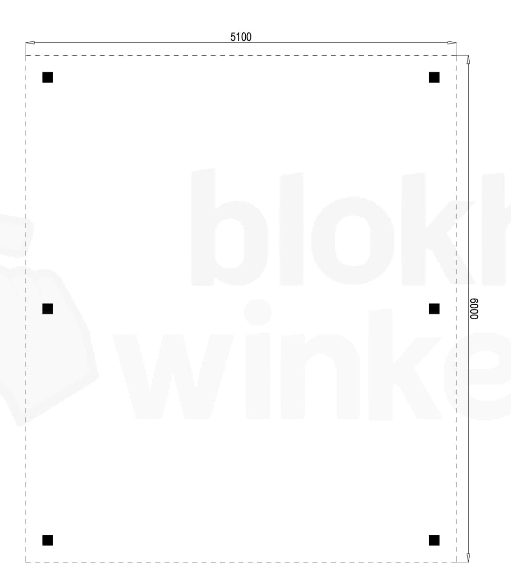 vrijstaande zelfbouw carport Outback Geïmpregneerde Vrijstaande Carport 510x600 - Outback - OVC510x600 - 510x600