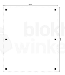 vrijstaande zelfbouw carport Outback Geïmpregneerde Vrijstaande Carport 510x600 - Outback - OVC510x600 - 510x600