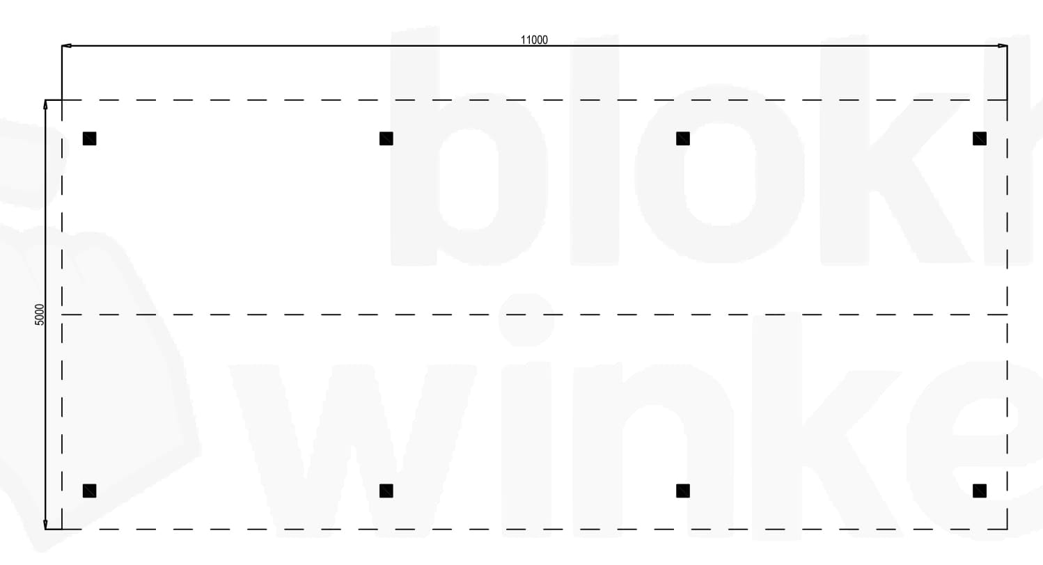 Plattegrond Outback Douglas Veranda Zadeldak 1100x500