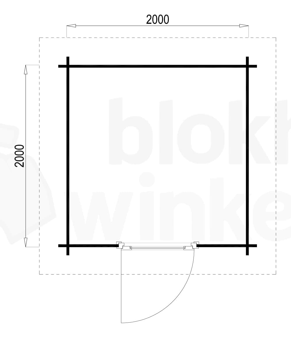 Plattegrond Hampshire 200x200 geïmpregneerd