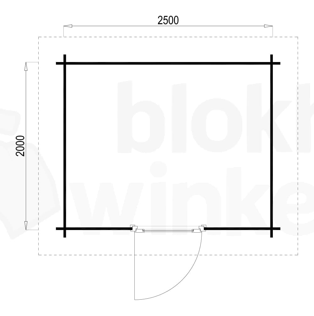 Plattegrond Hampshire 250x200 geïmpregneerd