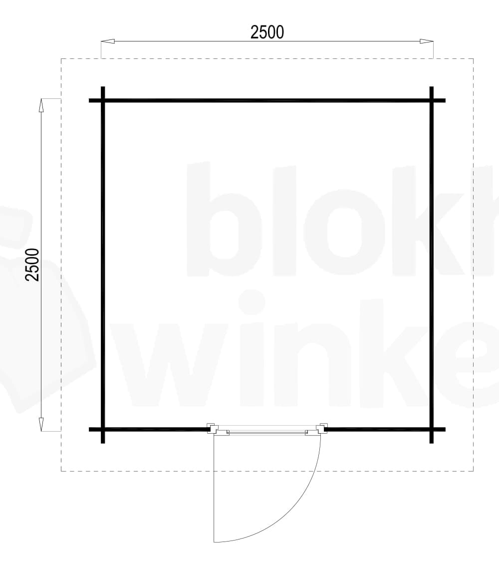 Plattegrond Hampshire 250x250 geïmpregneerd