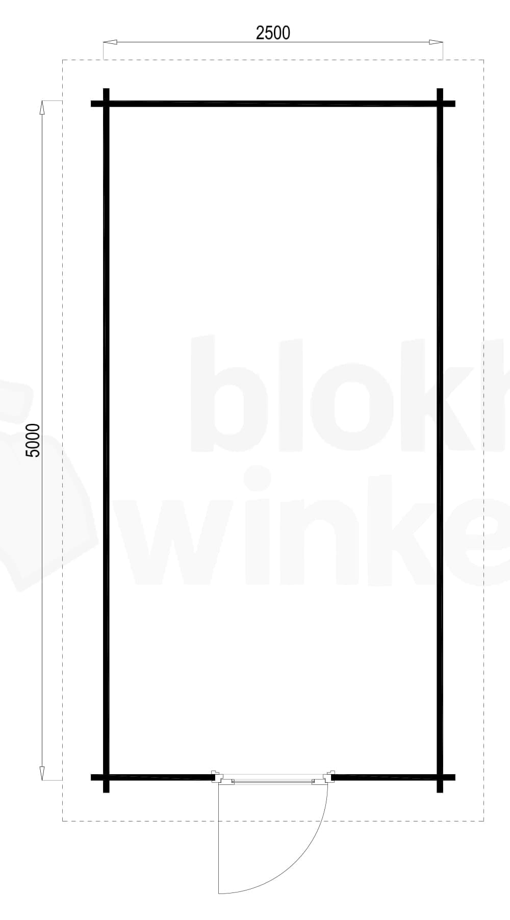 Plattegrond Hampshire 250x500