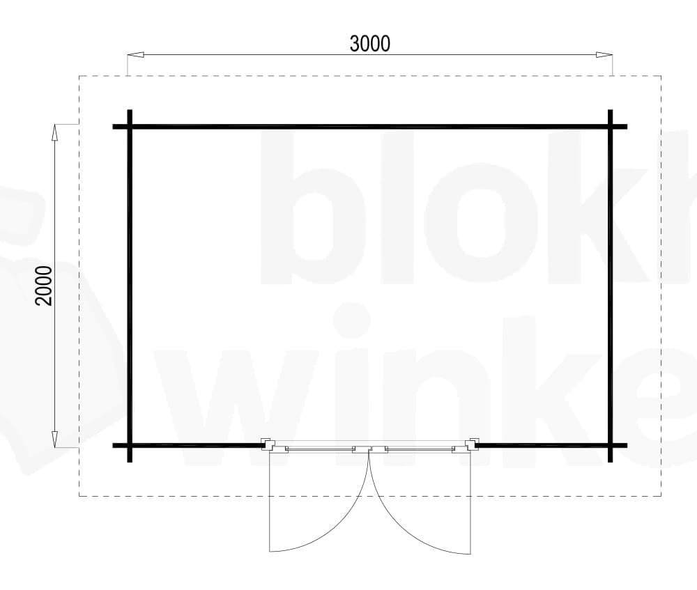 Plattegrond Hampshire 300x200 geïmpregneerd