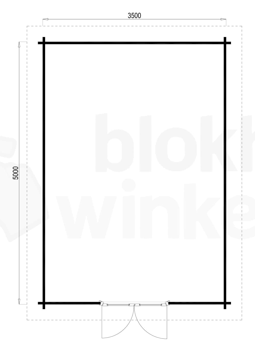Plattegrond Hampshire 350x500 geïmpregneerd