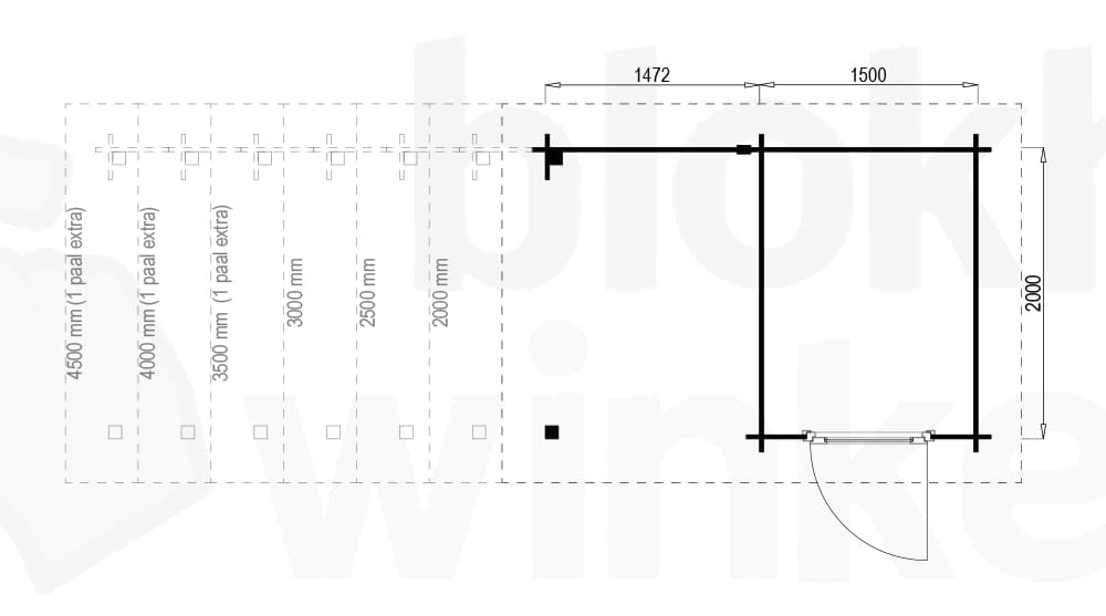 Plattegrond Hampshire Lounge 150x200