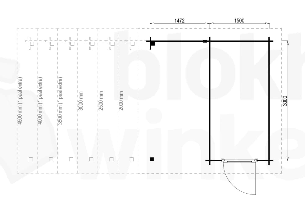 Plattegrond Hampshire Lounge 150x300 geïmpregneerd