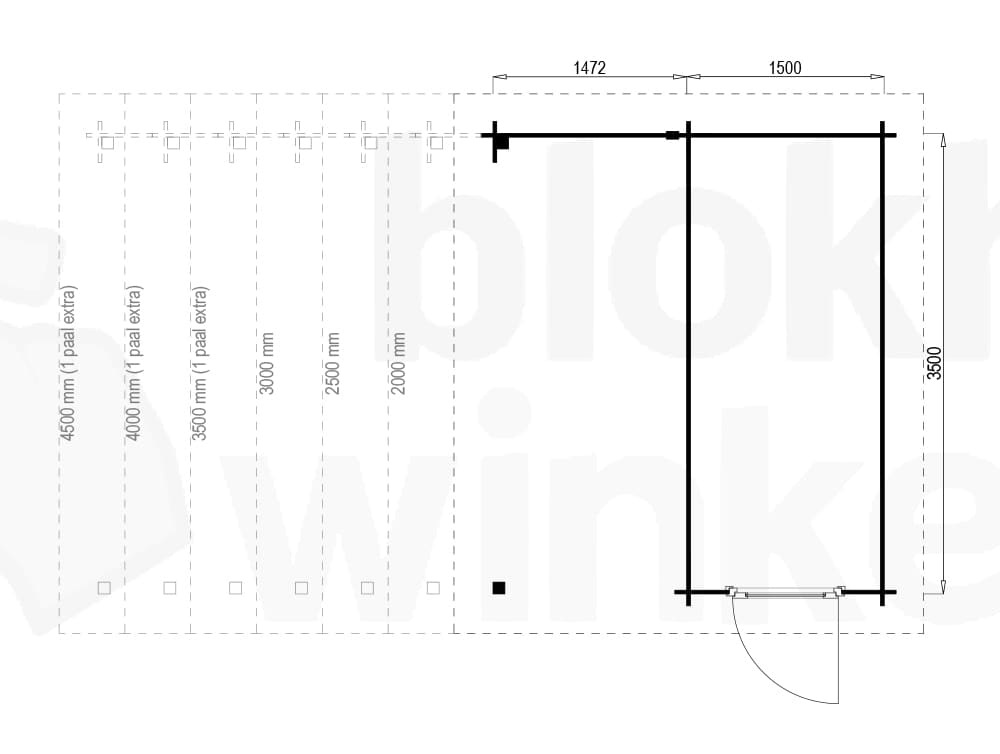 Plattegrond Hampshire Lounge 150x350