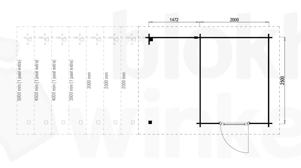 Plattegrond Hampshire Lounge 200x250