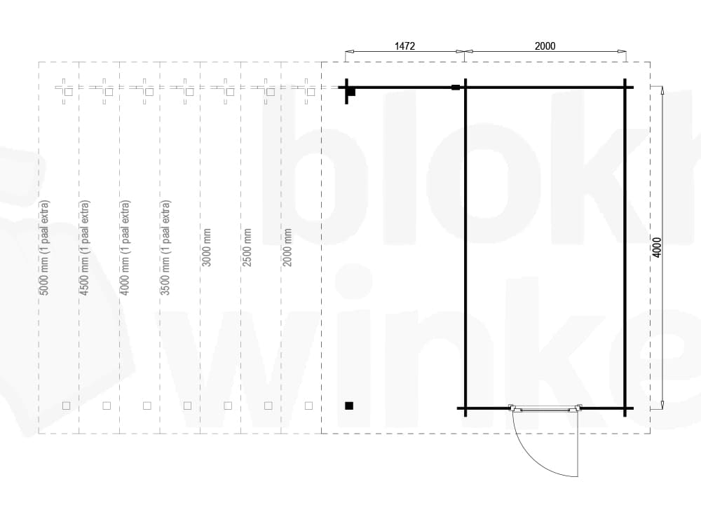 Plattegrond Hampshire Lounge 200x400