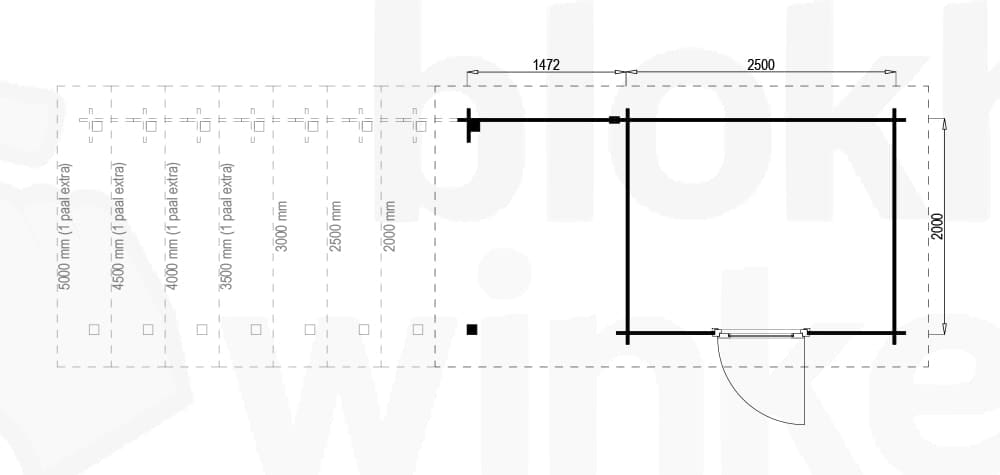 Plattegrond Hampshire Lounge 250x200