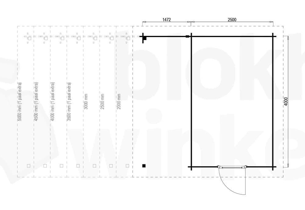 Plattegrond Hampshire Lounge 250x400