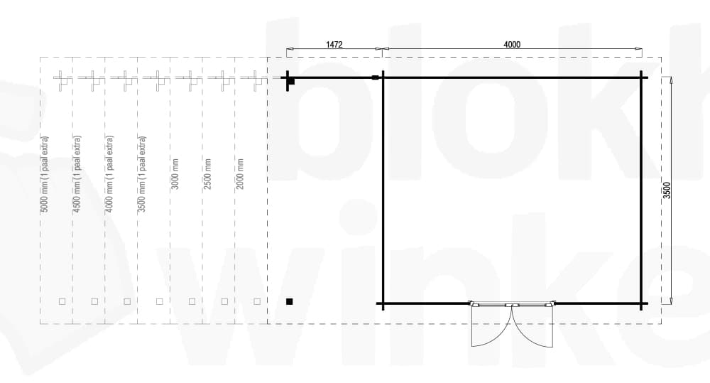 Plattegrond Hampshire Lounge 400x350