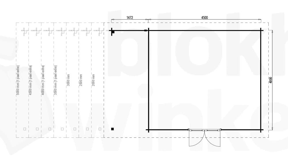 Plattegrond Hampshire Lounge 450x400