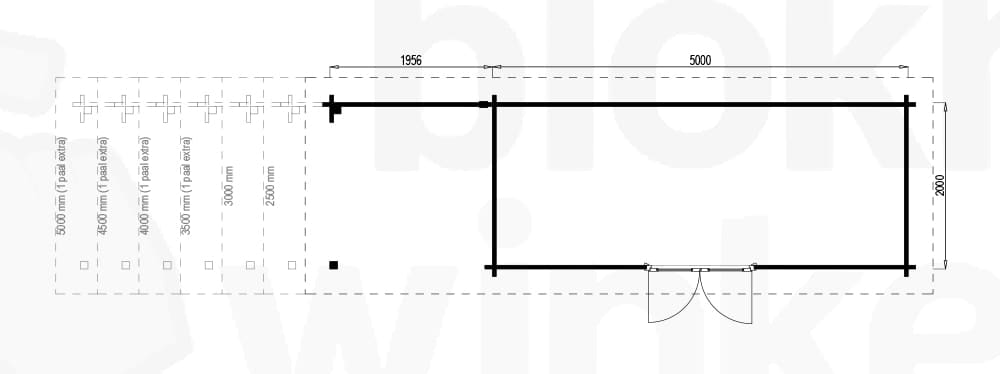 Plattegrond Hampshire Lounge 500x200 geïmpregneerd
