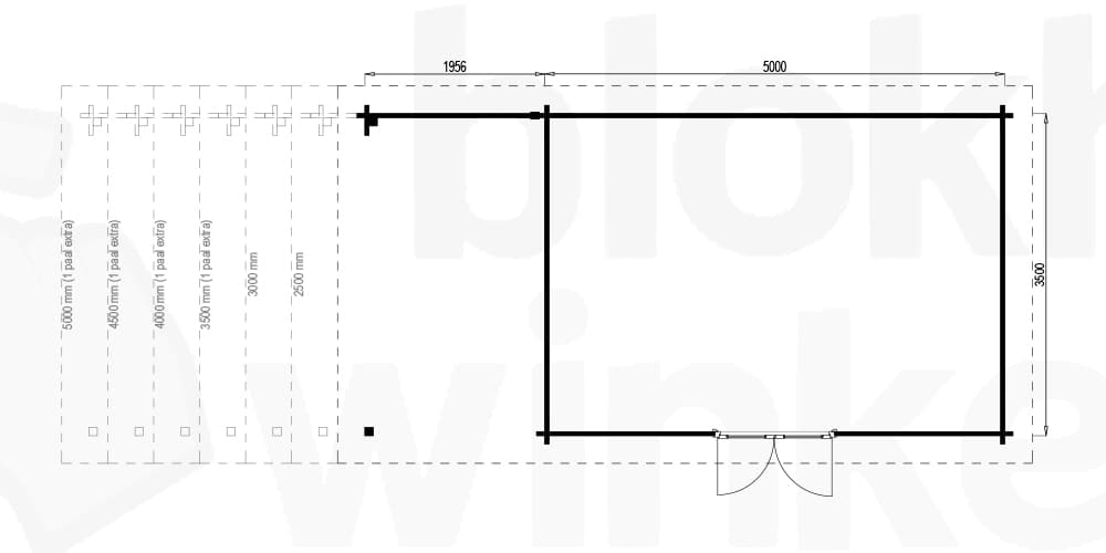 Plattegrond Hampshire Lounge 500x350