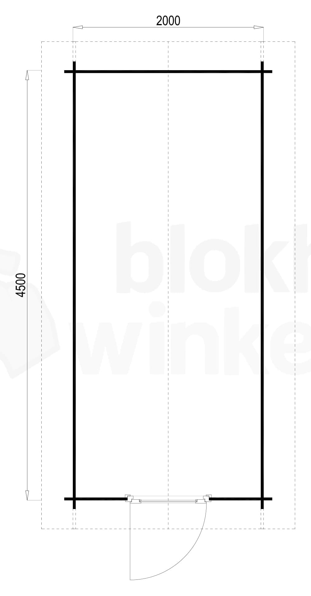 Plattegrond Norfolk 200x450 geïmpregneerd