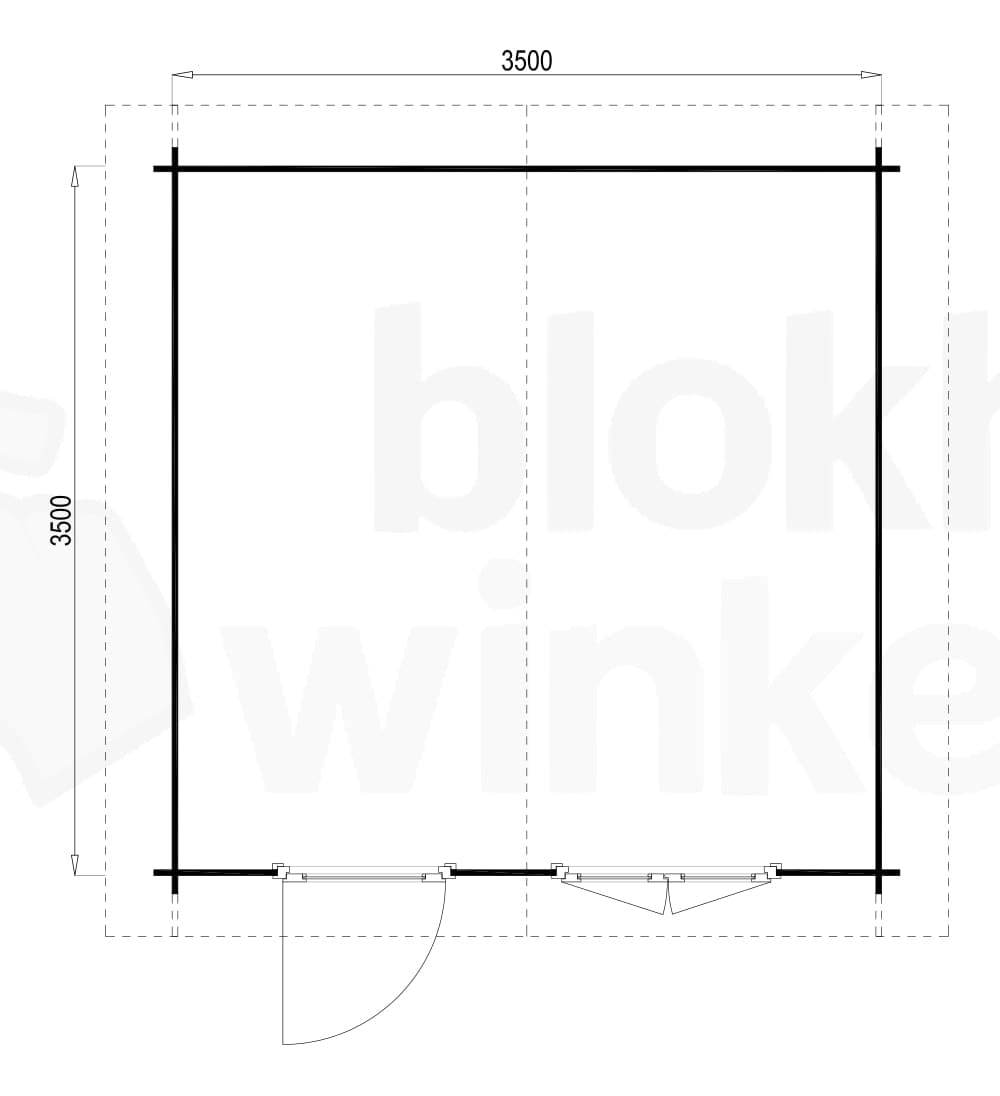 Plattegrond Norfolk 350x350 geïmpregneerd