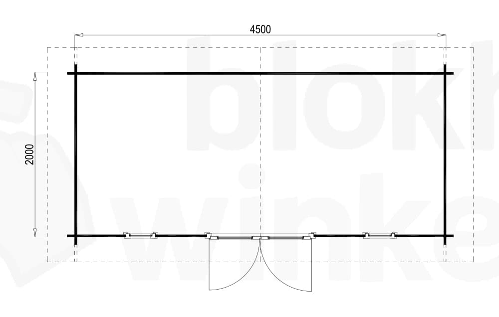 Plattegrond Norfolk 450x200 geïmpregneerd