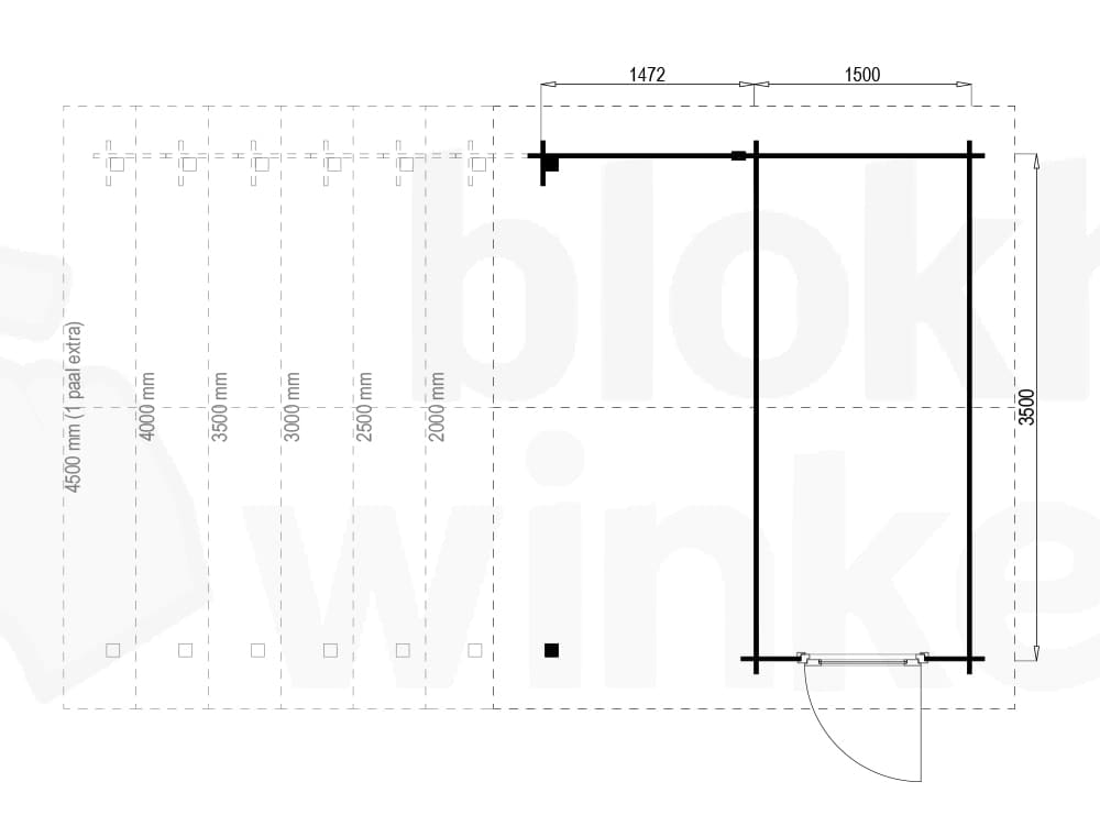 Plattegrond Norfolk Lounge 150x350 geimpregneerd